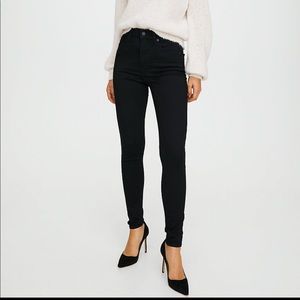 Levi’s Mile High Super Skinny Black Jeans